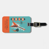 Cleveland Ohio | Elektrische Gitarre Gepäckanhänger (Vorderseite horizontal)