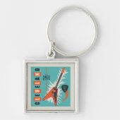 Cleveland Ohio | Elektrische Gitarre Schlüsselanhänger (Vorne)