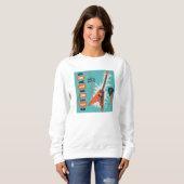 Cleveland Ohio | Elektrische Gitarre Sweatshirt (Vorne ganz)