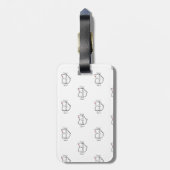 Cleveland Ohio Gepäckanhänger (Rückseite vertikal)