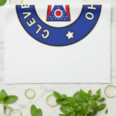 Cleveland Ohio Geschirrtuch (Gefaltet)