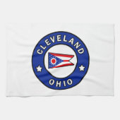 Cleveland Ohio Geschirrtuch (Horizontal)