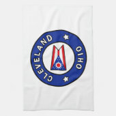 Cleveland Ohio Geschirrtuch (Vertikal)