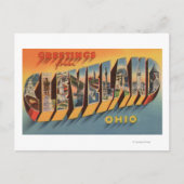 Cleveland, Ohio - Großbuchstaben - Szenen 2 Postkarte (Vorderseite)