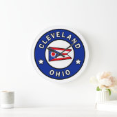 Cleveland Ohio Große Wanduhr (Zuhause)