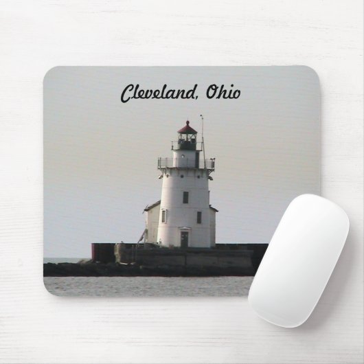 Cleveland Ohio Harbour Lighthouse Mousepad (Mit Mouse)