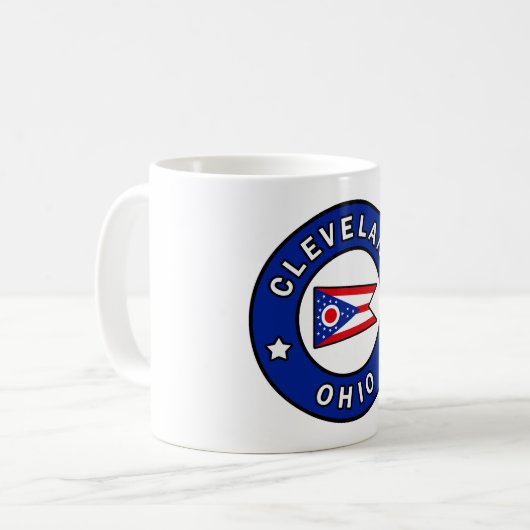 Cleveland Ohio Kaffeetasse (Vorderseite Links)