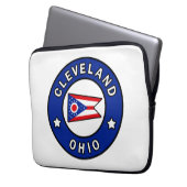 Cleveland Ohio Laptopschutzhülle (Vorderseite Links)