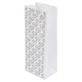 Cleveland Ohio Liebe Geschenktüte Für Weinflaschen (Rückseite Schrägansicht)