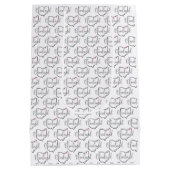 Cleveland Ohio Liebe Mittlere Geschenktüte (Rückseite)