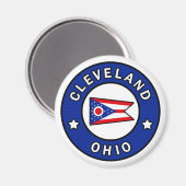 Cleveland Ohio Magnet (Vorderseite/Rückseite)