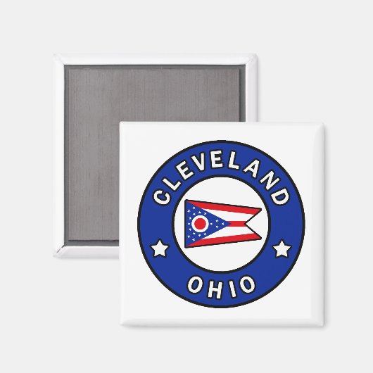 Cleveland Ohio Magnet (Vorderseite/Rückseite)