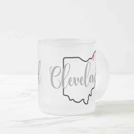 Cleveland Ohio Mattglastasse (VorderseiteRechts)