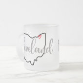 Cleveland Ohio Mattglastasse (Vorderseite Links)