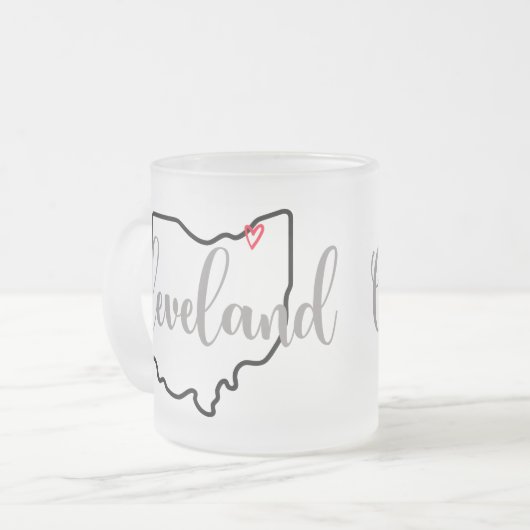 Cleveland Ohio Mattglastasse (Vorderseite Links)
