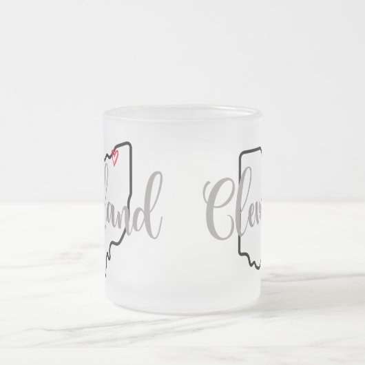 Cleveland Ohio Mattglastasse (Mittel)