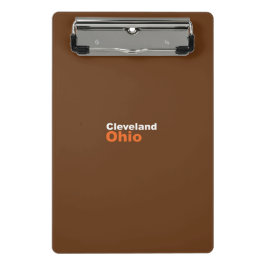 Cleveland, Ohio Mini Clipboard Mini Klemmbrett