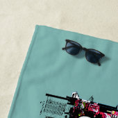 Cleveland, Ohio, mit Graffiti bedeckt Strandtuch (Beispiel)