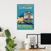 Cleveland Ohio New York Central Railroad Tops in Poster (Heimbüro)