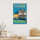 Cleveland Ohio New York Central Railroad Tops in Poster (Küche)