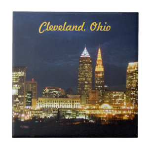 Cleveland, Ohio Nights Lights Tile Fliese