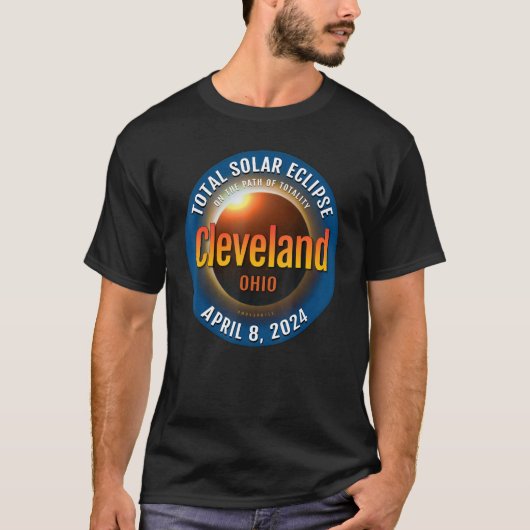 Cleveland Ohio OH Gesamtsolarausstoß 2024 3 T-Shirt (Vorderseite)