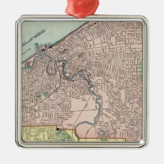 Cleveland, Ohio Ornament Aus Metall (Vorne)