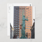 Cleveland Ohio Peace Statue Postcard Postkarte (Vorne/Hinten)