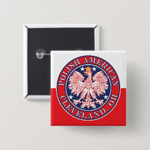 Cleveland Ohio Polish Button