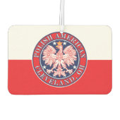Cleveland Ohio Polish Eagle Autolufterfrischer (Rückseite)