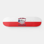 Cleveland Ohio Polish Eagle Skateboard (Horizontal)