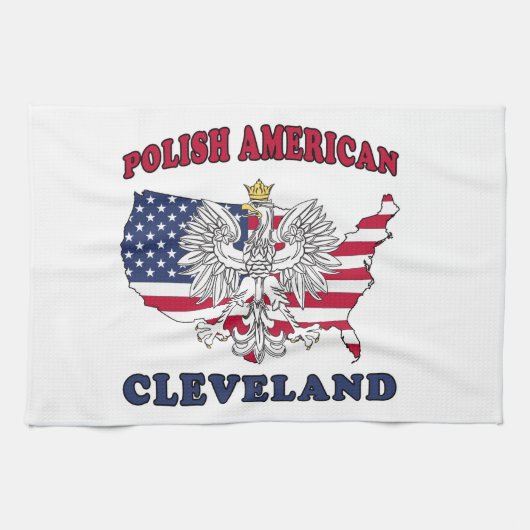 Cleveland Ohio Polish Geschirrtuch (Horizontal)
