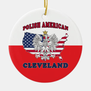 Cleveland Ohio Polish Keramik Ornament