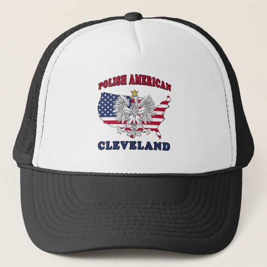 Cleveland Ohio Polish Truckerkappe (Vorderseite)