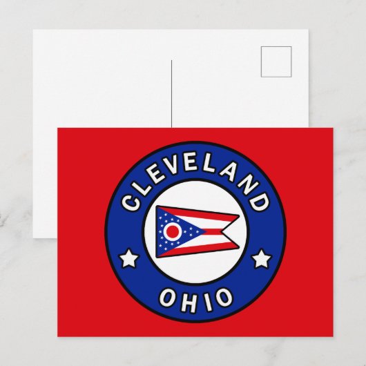Cleveland Ohio Postkarte (Vorne/Hinten)