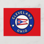 Cleveland Ohio Postkarte (Vorderseite)
