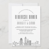 Cleveland, Ohio Probe Dinner | City Skyline Einladung (Vorderseite)