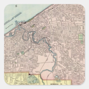 Cleveland, Ohio Quadratischer Aufkleber
