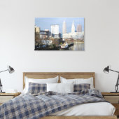 Cleveland, Ohio (River View) Leinwanddruck (Insitu (Schlafzimmer))