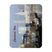 Cleveland Ohio (River View)Premium Flexi Magnet (Vertikal)
