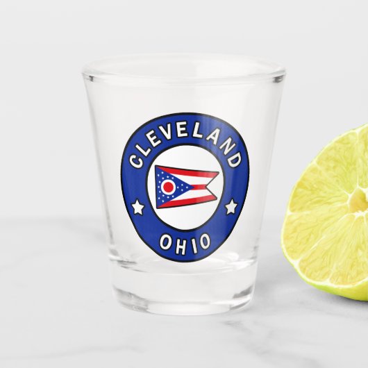 Cleveland Ohio Schnapsglas (Vorderseite)