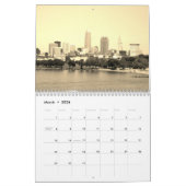 Cleveland Ohio Sepia Calendar Kalender (Mär 2026)