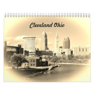Cleveland Ohio Sepia-Kalender Kalender
