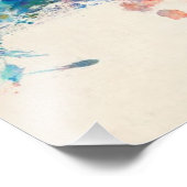 Cleveland Ohio Skyline Cityscape Fotodruck (Ecke)