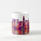 Cleveland Ohio Skyline Kaffeetasse (Mittel)