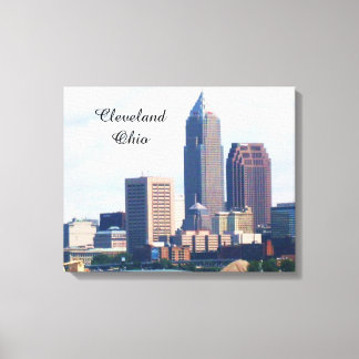 CLEVELAND OHIO SKYLINE Leinwand