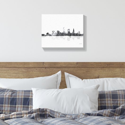 CLEVELAND, OHIO SKYLINE LEINWANDDRUCK (Insitu (Schlafzimmer))