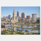 Cleveland Ohio Skyline Magnet (Vorderseite)