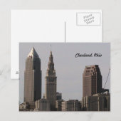 Cleveland Ohio Skyline Postcard Postkarte (Vorne/Hinten)