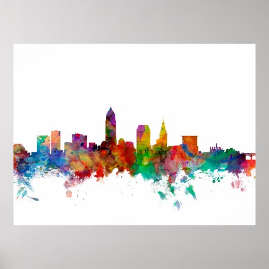 Cleveland Ohio Skyline Poster (Vorne)